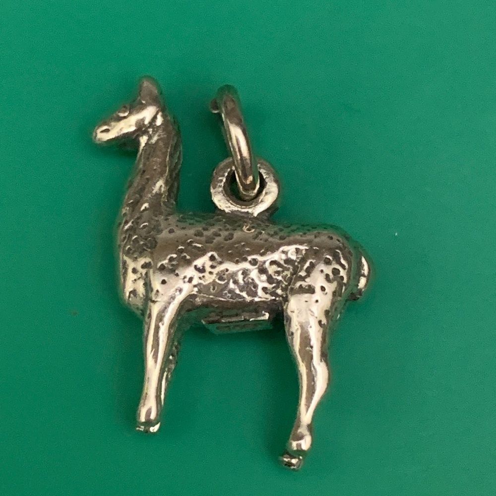 .925 Alpaca Sterling Silver Jewelry Charm #Peru #animal #wildlife